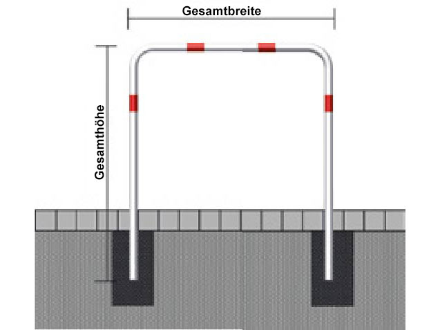 Rohrbügel Anlehnparker