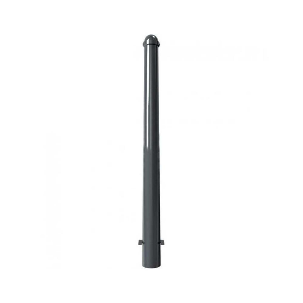 Absperr-Stilpfosten konisch Ø 102 / 76 mm mit Zierkappe Serie 40102 ortsfest zum einbetonieren Anthrazit RAL 7016
