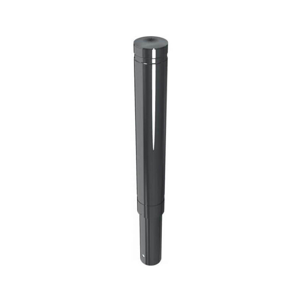 Aluminiumpoller Ø 120 mm Serie 40120 mit Ziernut ortsfest zum einbetonieren Anthrazit RAL 7016