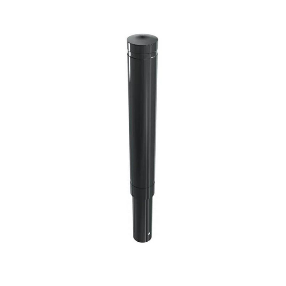 Aluminiumpoller Ø 120 mm Serie 40121 mit Ziernut ortsfest zum einbetonieren Anthrazit RAL 7016