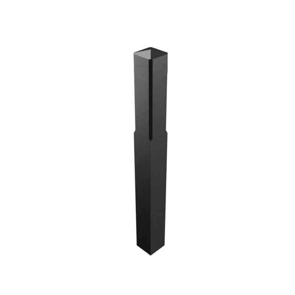 Recyclingpfosten Vierkantpfosten 140 x 140 mm Gesamtlänge 1400 mm ohne Fräsung zum einbetonieren