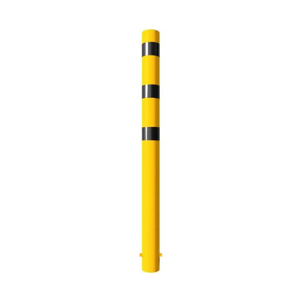 Stahlrohrpoller Ø 152 x 3,2 mm zum einbetonieren gelb / schwarz H 2000 mm