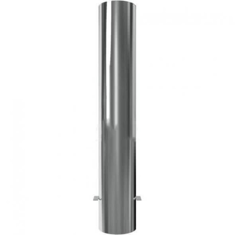 Edelstahlpoller Ø 154 mm, mit Flachkopf, ortsfest, Höhe 900mm, zum einbetonieren