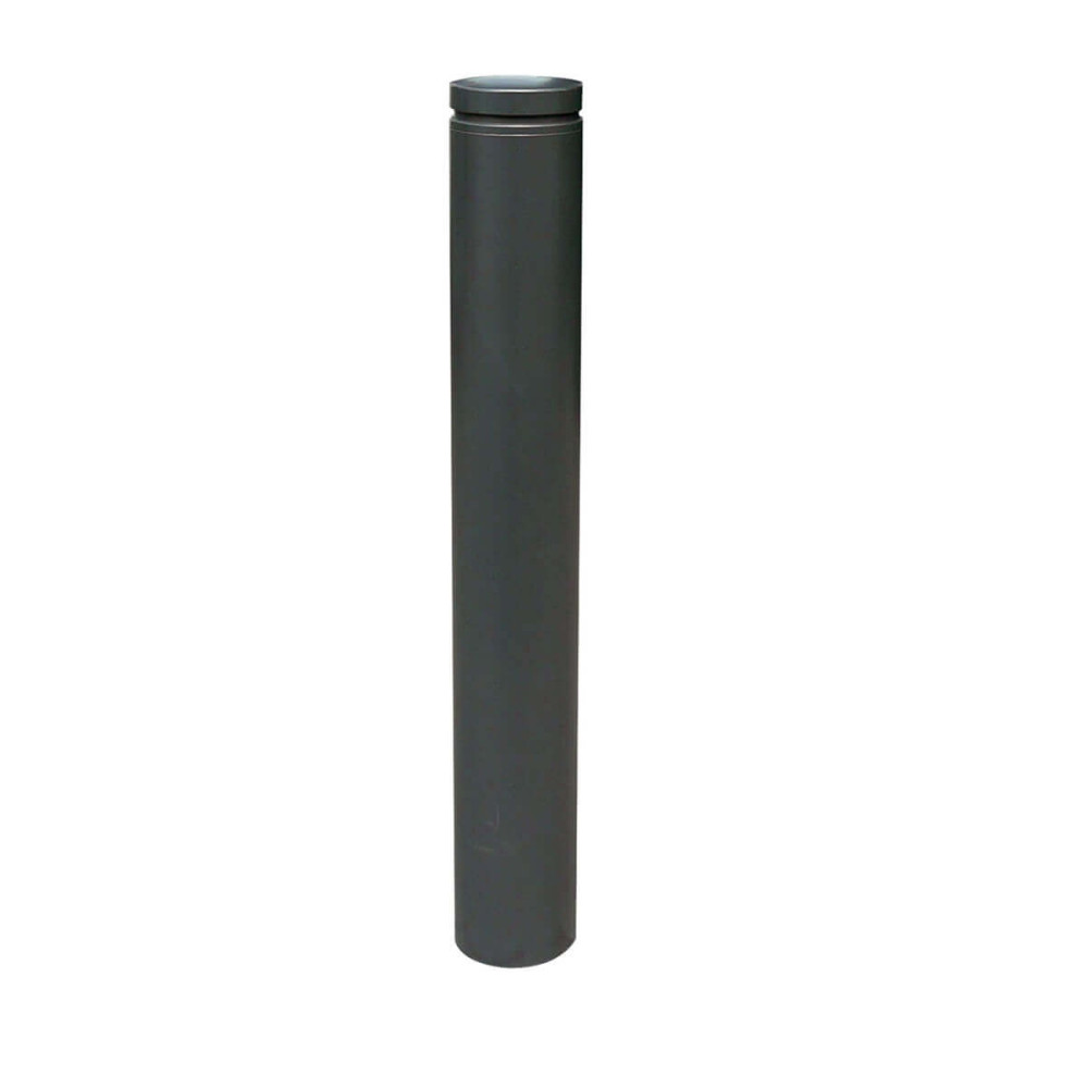 Stilpoller Ø 152 mm Serie 40155 mit Alukopf und Ziernut ortsfest zum einbetonieren