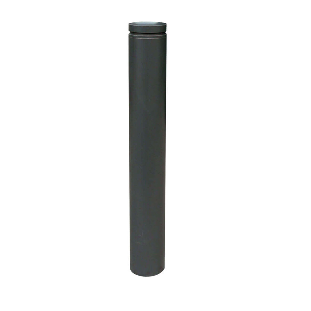 Stilpoller Ø 193 mm Serie 40195 mit Alukopf und Ziernut ortsfest zum einbetonieren