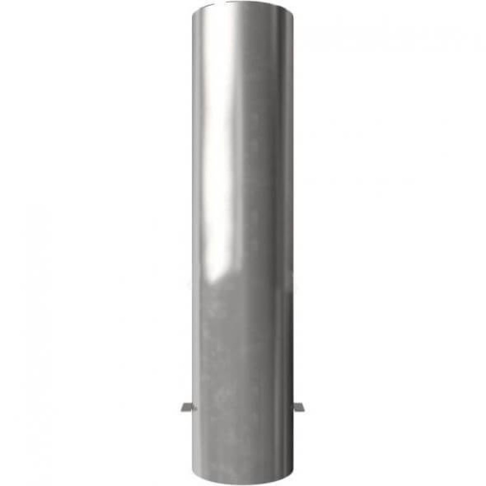 Edelstahlpoller Ø 204 mm, mit Flachkopf, ortsfest, Höhe 900mm, zum einbetonieren