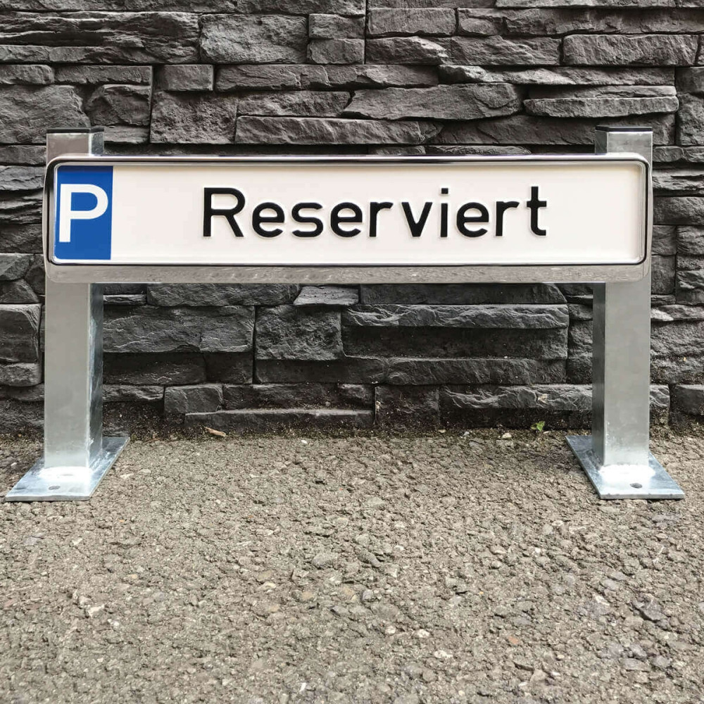Haltevorrichtung für Parkplatzbeschilderung Überflur 350 mm feuerverzinkt – Haltevorrichtung