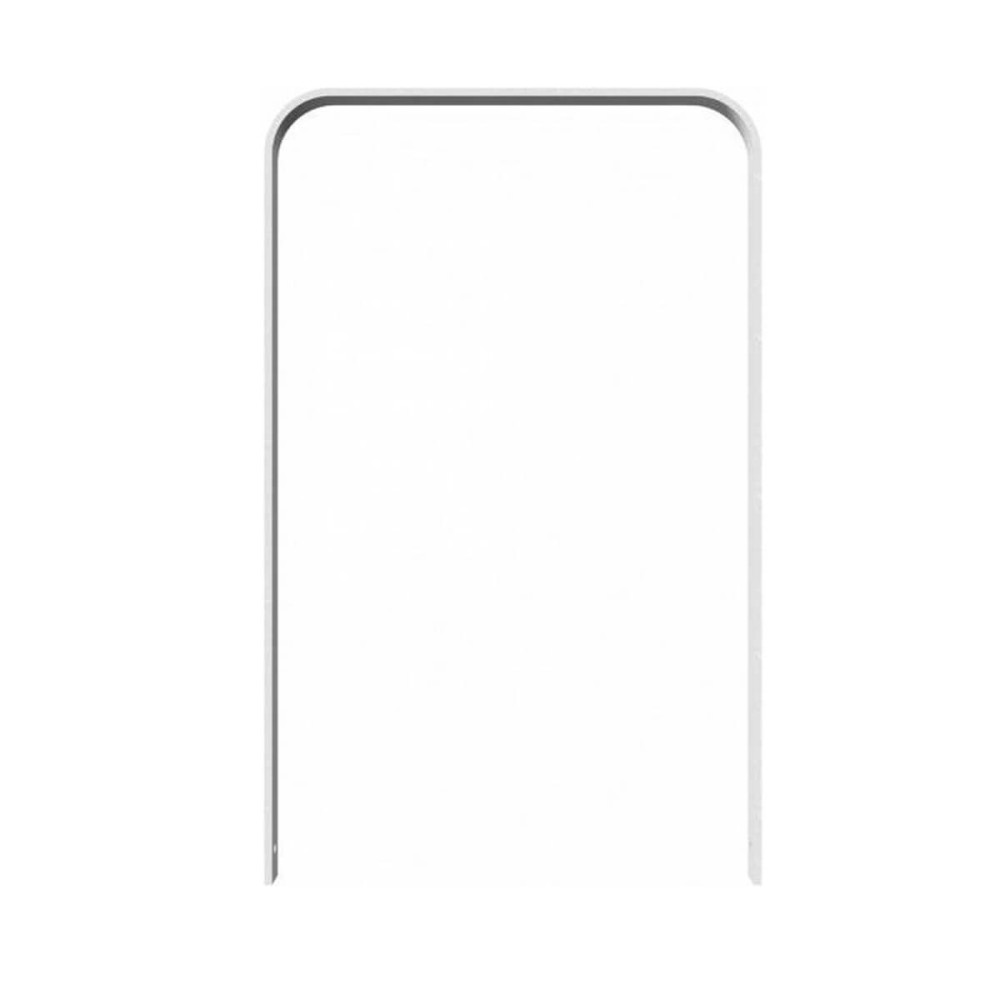 Anlehnbügel aus Flachstahl 50 x 12 mm – in gebogener Ausführung, feuerverzinkt, zum einbetonieren, Gesamtbreite 750 mm – feuerverzinkt