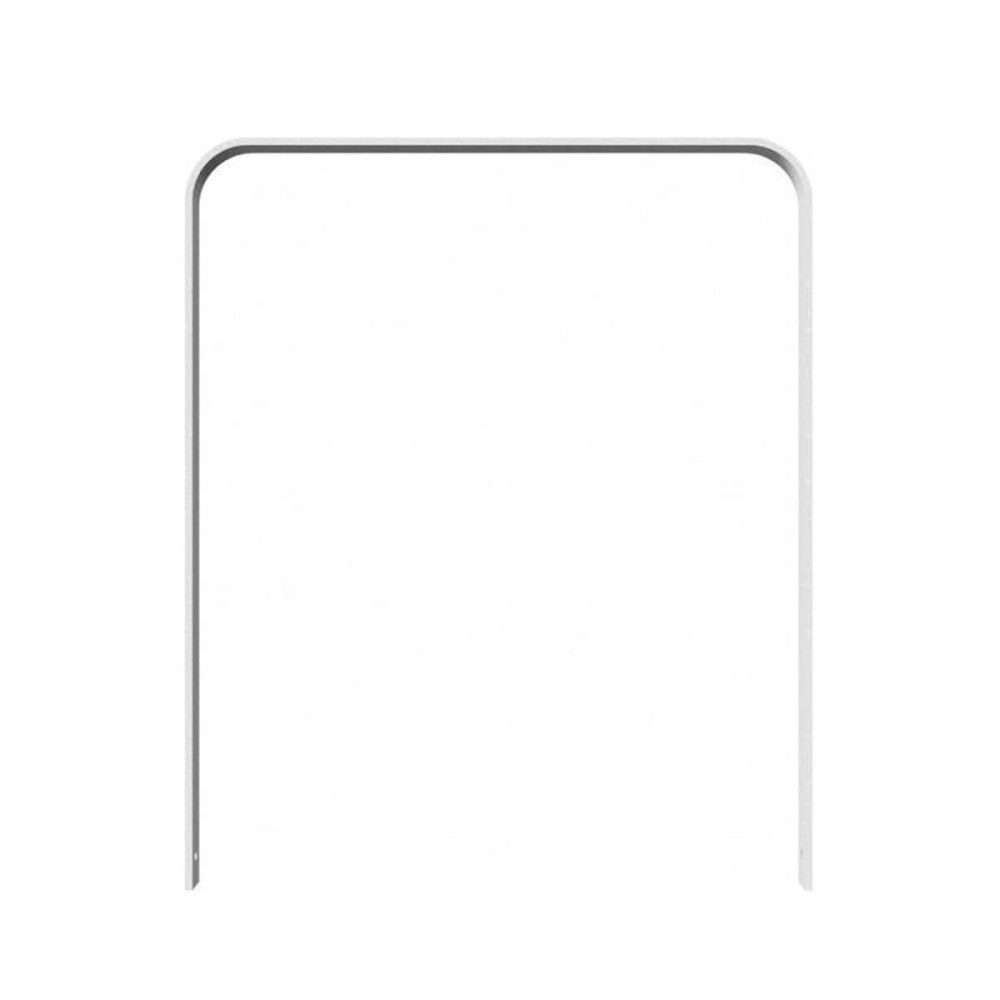 Anlehnbügel aus Flachstahl 50 x 12 mm – in gebogener Ausführung, feuerverzinkt, zum einbetonieren, Gesamtbreite 1000 mm – feuerverzinkt