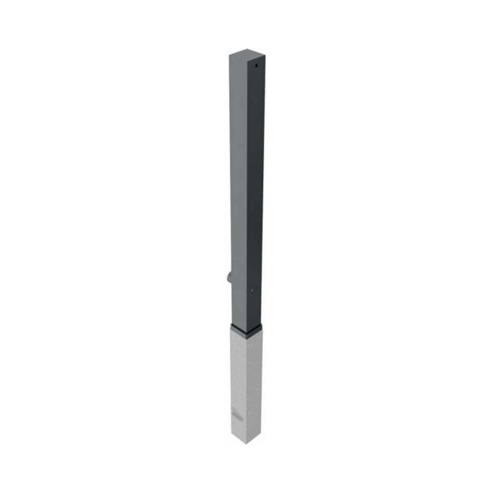 Stilpoller 70 x 70 mm Serie 4071 mit Flachkopf herausnehmbar mit Dreikantverschluss
