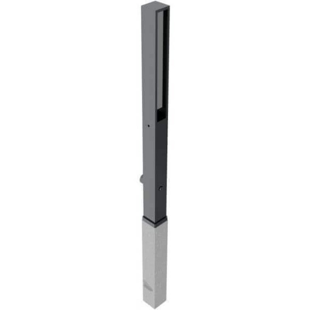 Stilpoller 70 x 70 mm Serie 40731 Flachstahl herausnehmbar mit Dreikantverschluss