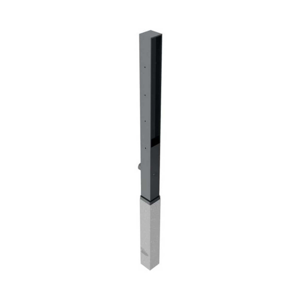 Stilpoller 70 x 70 mm Serie 4073 Flachstahl herausnehmbar mit Dreikantverschluss