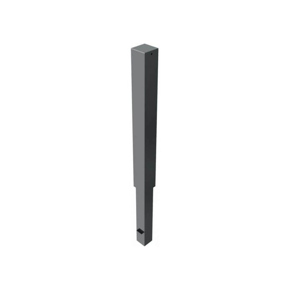 Stilpoller 100 x 100 mm Serie 4075 mit Flachkopf herausnehmbar mit Dreikantverschluss