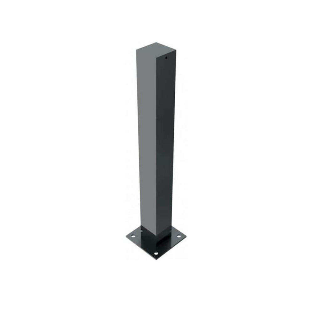 Stilpoller 100 x 100 mm Serie 4075 mit Flachkopf ortsfest für Dübelbefestigung