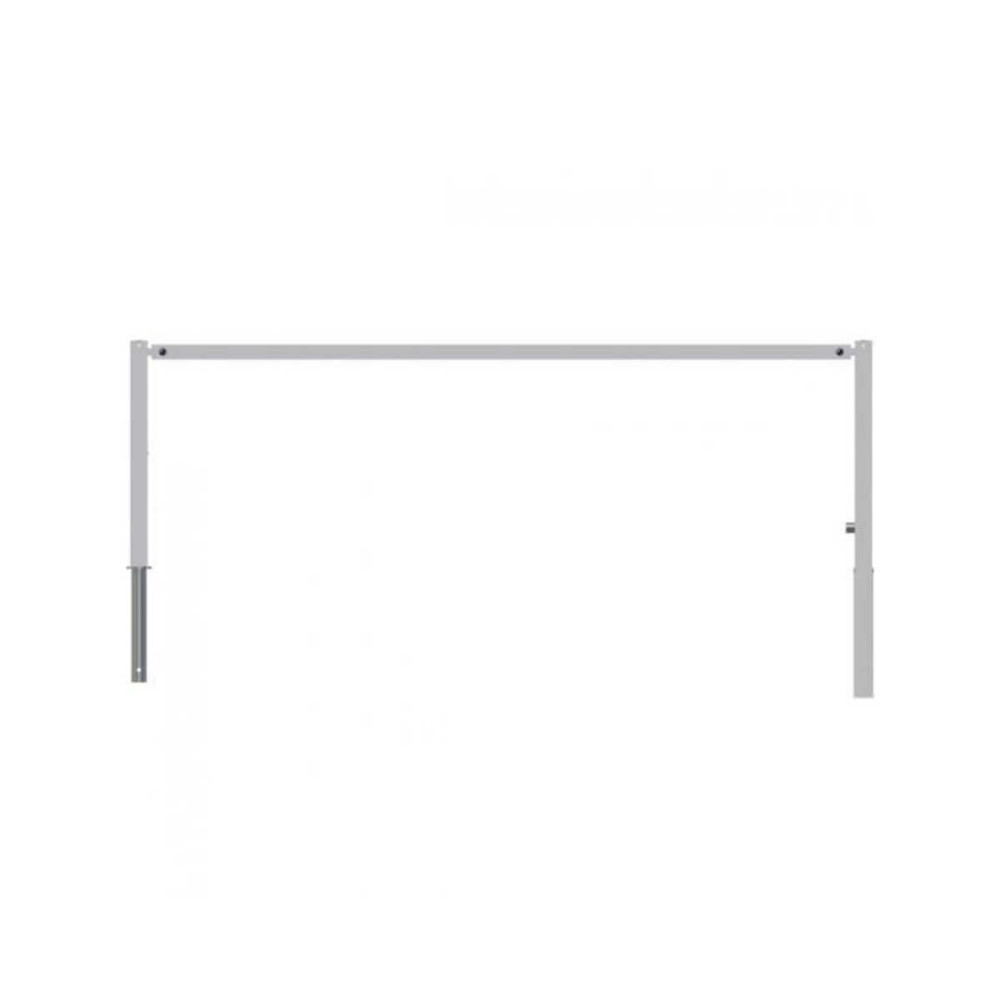 Wegesperre 70 x 70 mm schwenkbar mit Dreikantverschluss mit Oberholm Breite 3000 mm feuerverzinkt