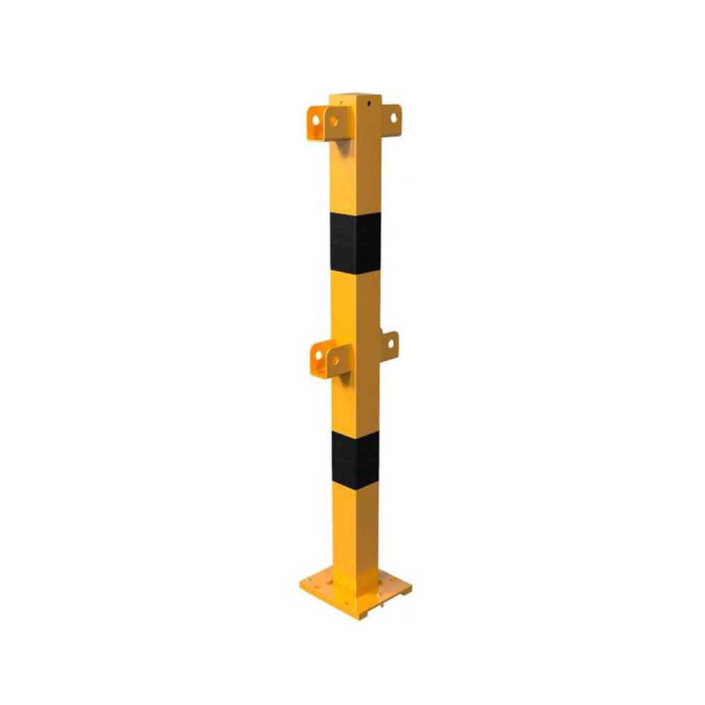 Schutzgeländer 70 x 70 mm Mittelpfosten für Ober- und Querholm abnehmbar für Dübelbefestigung