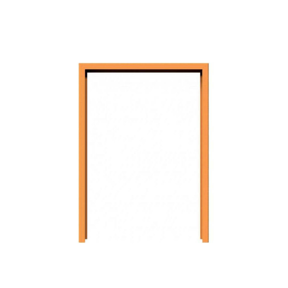 Anlehnbügel aus Cortenstahl, U-Profil 80 x 40 mm - zum einbetonieren - Breite: 800 mm - Höhe: 1100 mm - Oberfläche roh und optisch vorgerostet