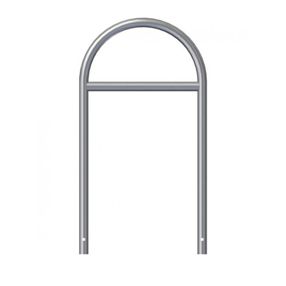 Rundbügel aus Stahlrohr Ø 48 x 2,5 mm Breite 650 mm mit Querholm zum einbetonieren feuerverzinkt