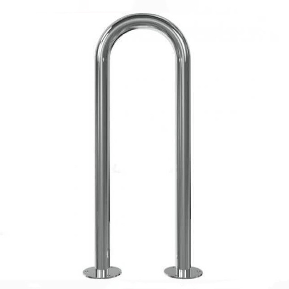 Universalbügel Edelstahlrohr Ø 48 mm, für Dübelbefestigung – 300 mm