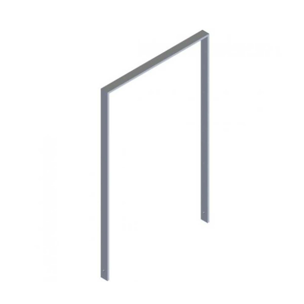 Anlehnbügel aus Flachstahl 50 x 12 mm, feuerverzinkt, zum einbetonieren, Gesamtbreite 750 mm – feuerverzinkt