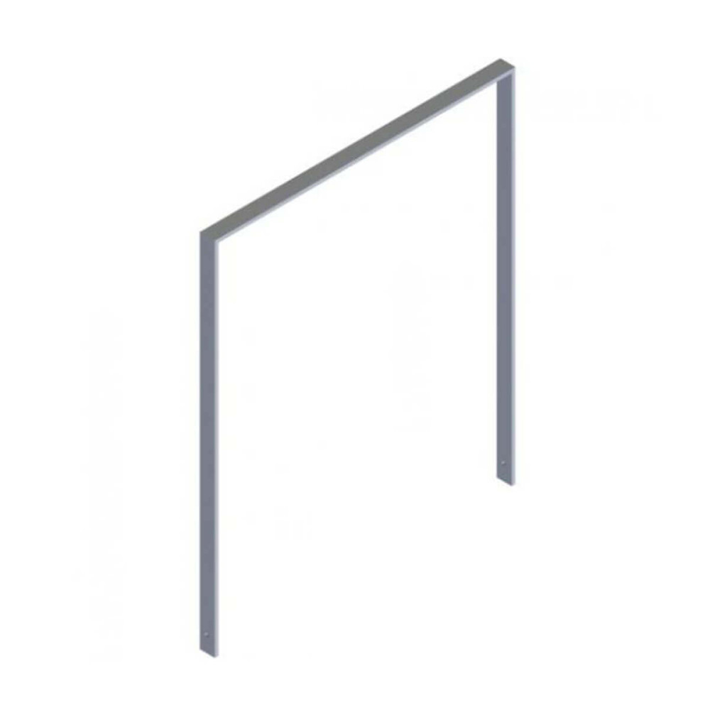Anlehnbügel aus Flachstahl 50 x 12 mm, feuerverzinkt, zum einbetonieren, Gesamtbreite 1000 mm – feuerverzinkt