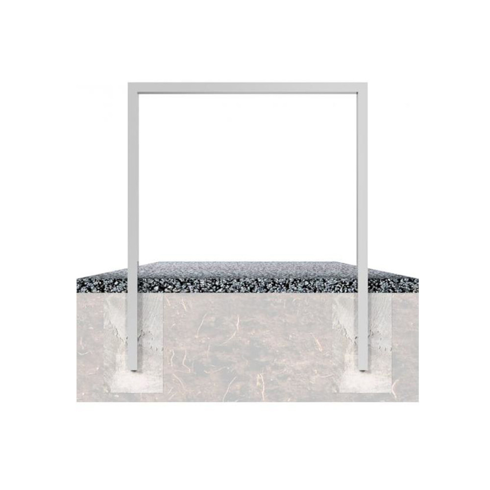 Anlehnbügel aus Stahlrohr 60 x 40 mm, feuerverzinkt, zum einbetonieren – Anlehnbügel
