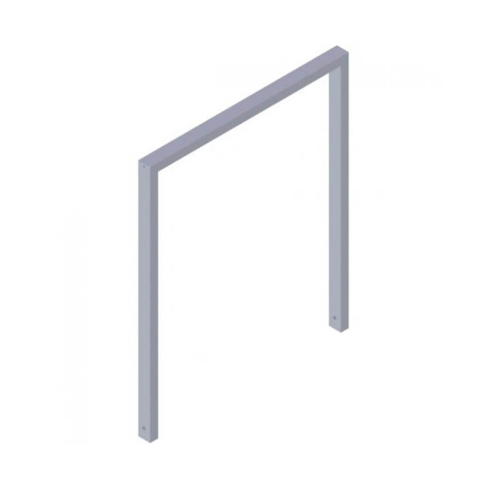 Anlehnbügel aus Stahlrohr 60 x 40 mm, feuerverzinkt, zum einbetonieren,Gesamtbreite 1000 mm – feuerverzinkt
