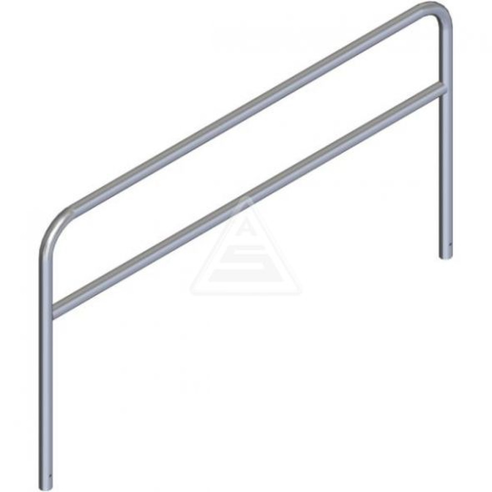 Rohrbügel aus Stahlrohr Ø 60 mm mit Querholm zum Einbetonieren-1400 mm x 2500 mm-feuerverzinkt