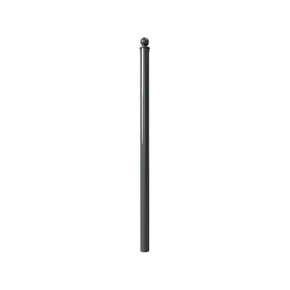 Absperr-Stilpfosten Ø 60 mm Serie 465 ortsfest zum einbetonieren Anthrazit RAL 7016