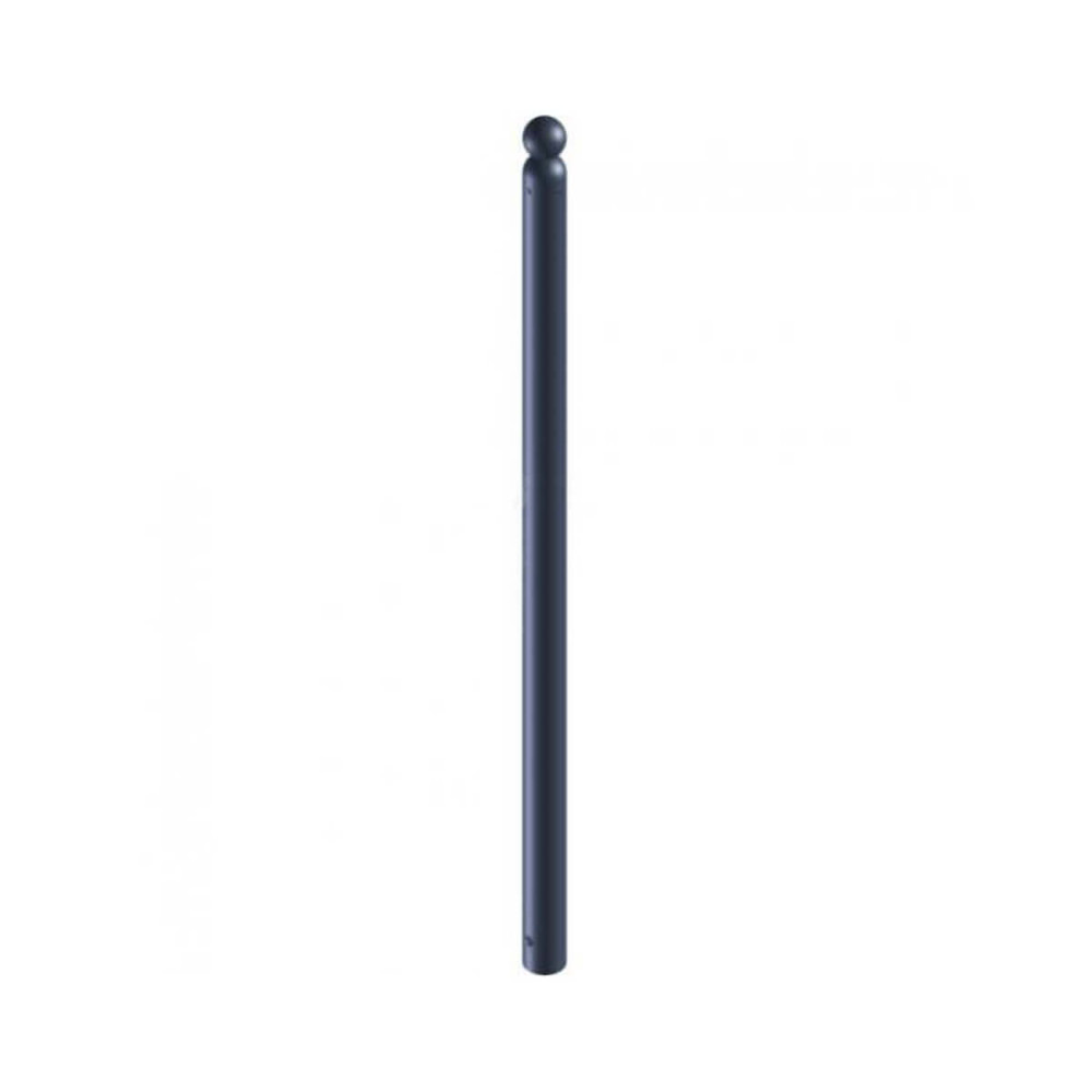 Absperr-Stilpfosten Ø 60 mm Serie 466 ortsfest zum einbetonieren Anthrazit RAL 7016
