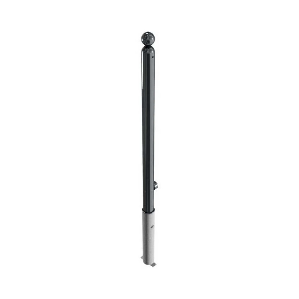 Absperr-Stilpfosten Ø 60 mm Serie 466 herausnehmbar mit Dreikantverschluss Anthrazit RAL 7016