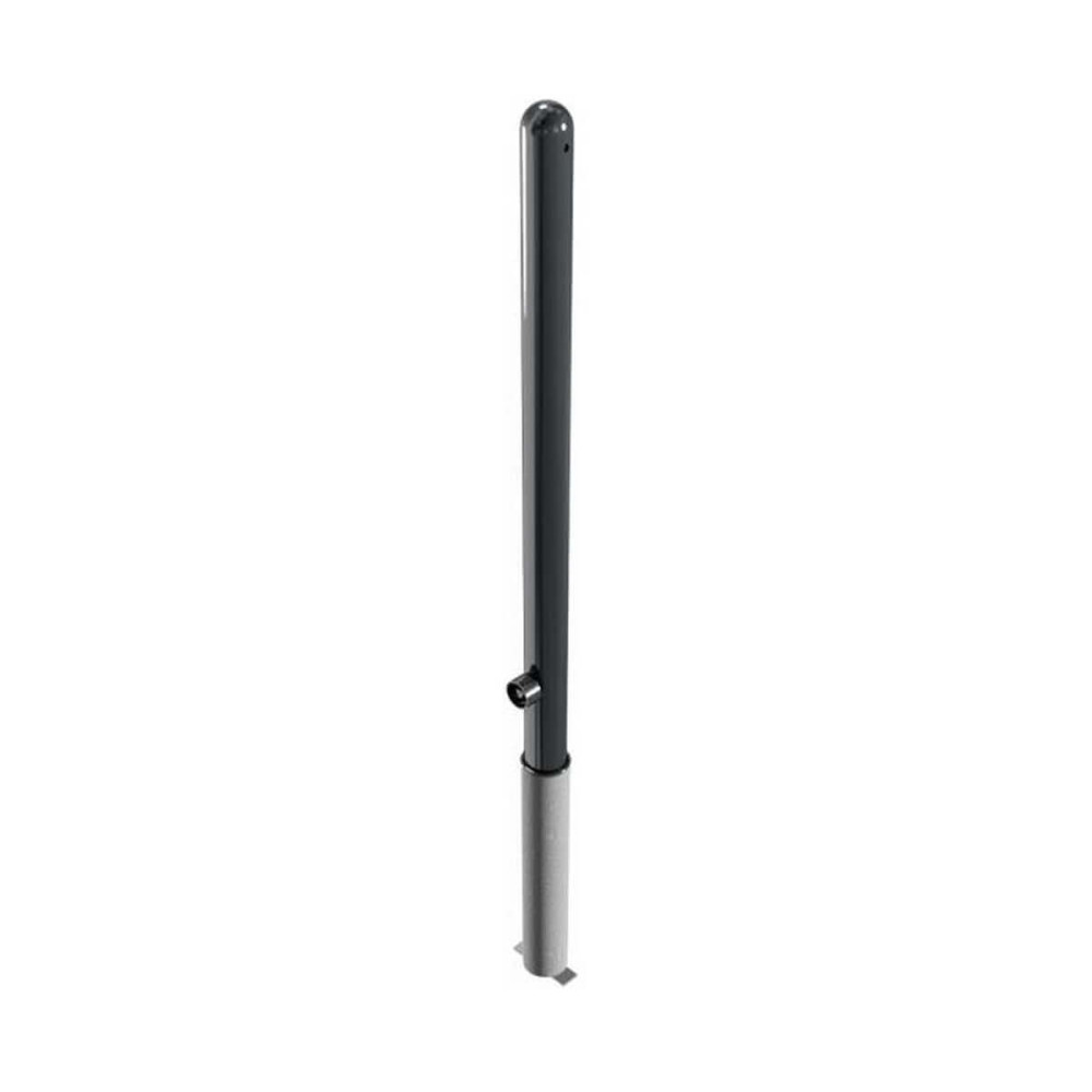 Absperr-Stilpfosten Ø 60 mm Serie 468 herausnehmbar mit Dreikantverschluss Anthrazit RAL 7016