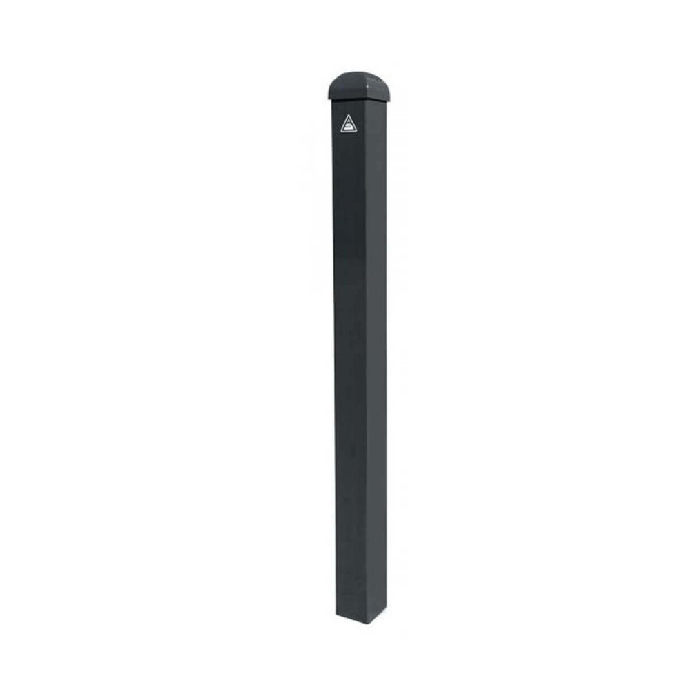 Stilpoller 70 x 70 mm Serie 4730 mit Zierkopf ortsfest zum einbetonieren Anthrazit RAL 7016