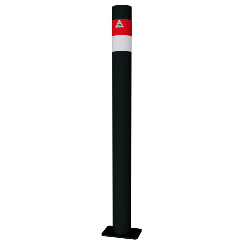 Absperrpfosten Black - Line Ø 76 mm, ortsfest, für Dübelbefestigung