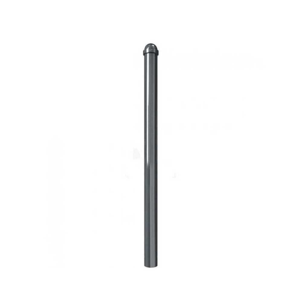 Absperr-Stilpfosten Ø 76 mm Serie 477 ortsfest zum einbetonieren Anthrazit RAL 7016