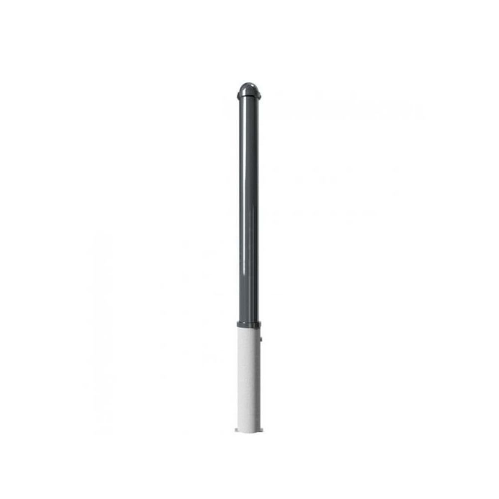 Absperr-Stilpfosten Ø 76 mm Serie 477 herausnehmbar mit Dreikantverschluss Anthrazit RAL 7016