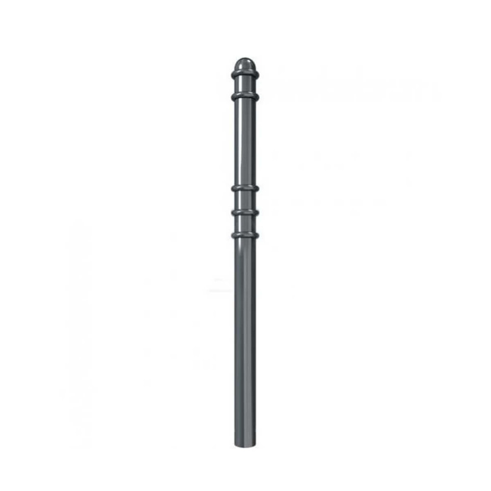 Absperr-Stilpfosten Ø 76 mm Serie 479 ortsfest zum einbetonieren Anthrazit RAL 7016