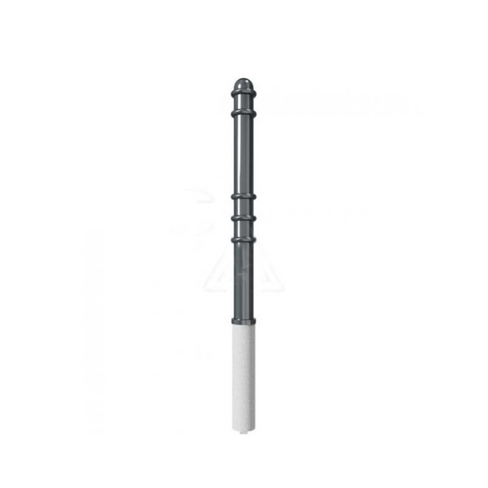 Absperr-Stilpfosten Ø 76 mm Serie 479 herausnehmbar mit Dreikantverschluss Anthrazit RAL 7016