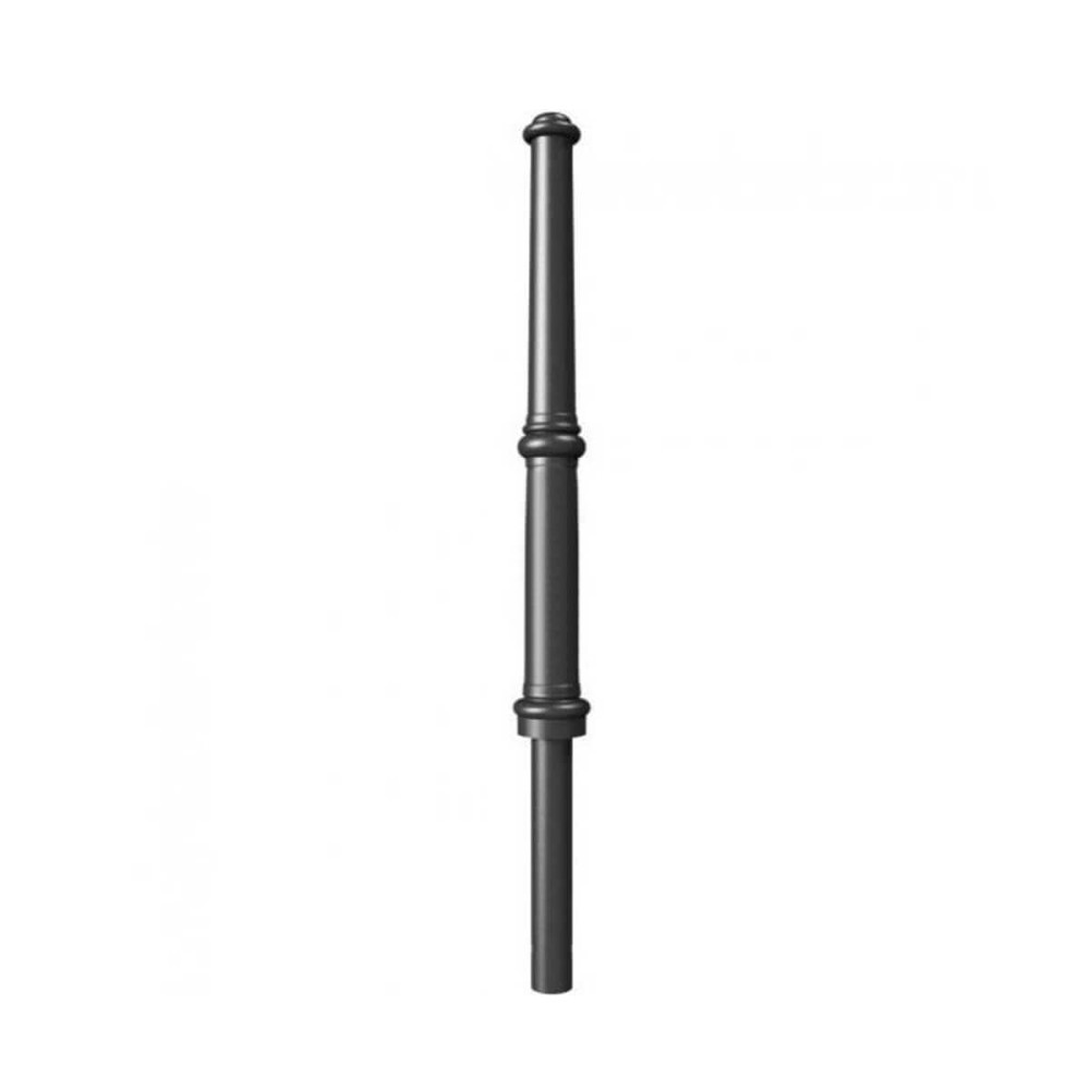 Alu-Stilpfosten Ø 60 / 110 mm + 2 Ösen Serie 490 ortsfest zum einbetonieren