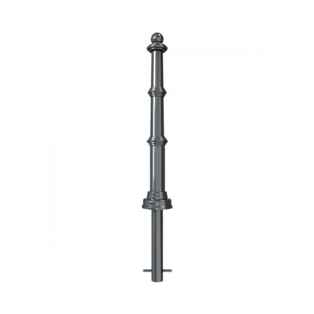 Alu-Stilpfosten Ø 72 / 160 mm Serie 495 ortsfest zum einbetonieren
