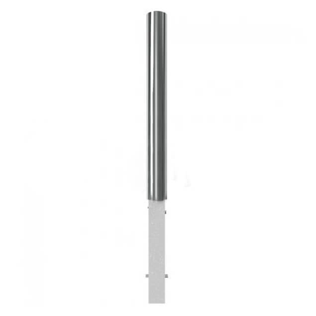 Edelstahlpfosten Ø 102 mm, herausnehmbar, mit Dreikantverschluss