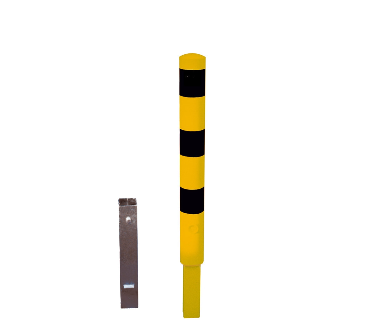 Stahlrohrpoller Ø 152 mm herausnehmbar mit Dreikant Werkschutz