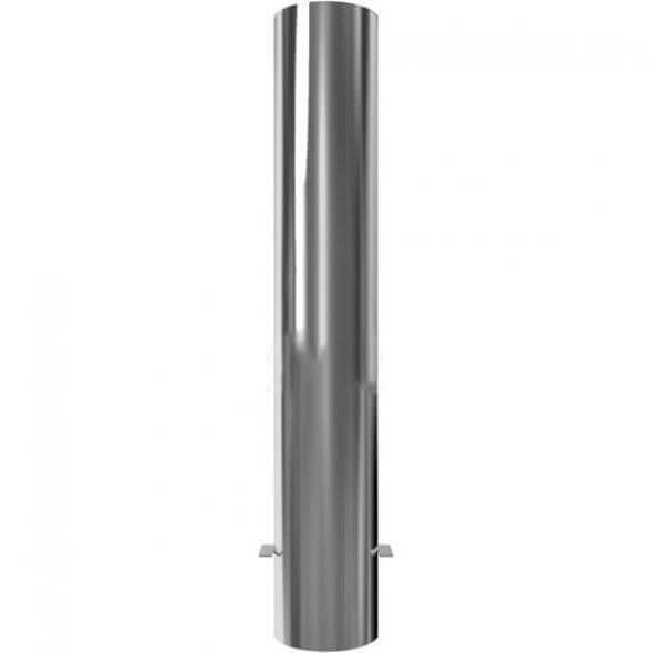 Edelstahlpoller Ø 154 mm, mit Flachkopf, ortsfest, Höhe 900mm, zum einbetonieren