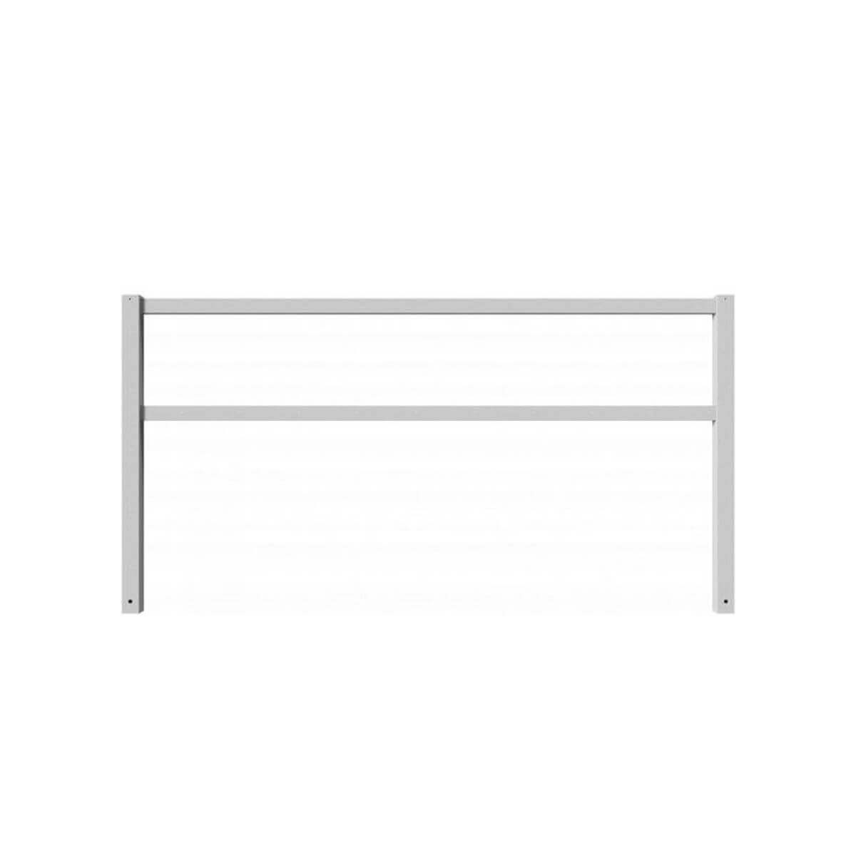 Wegesperre 70 x 70 mm ortsfest feststehend mit Ober- und Querholm feuerverzinkt Breite 2500 mm