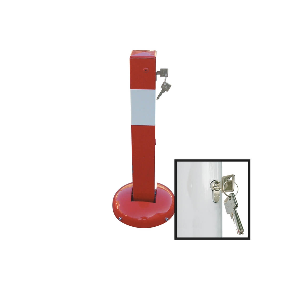 rot besch. / weiße Streifen