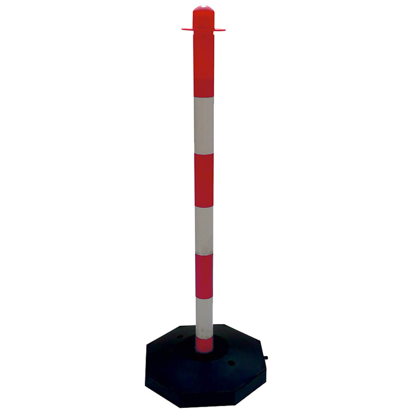 Kettenständer aus Kunststoff mit befüllbarem Fuß und Ösen