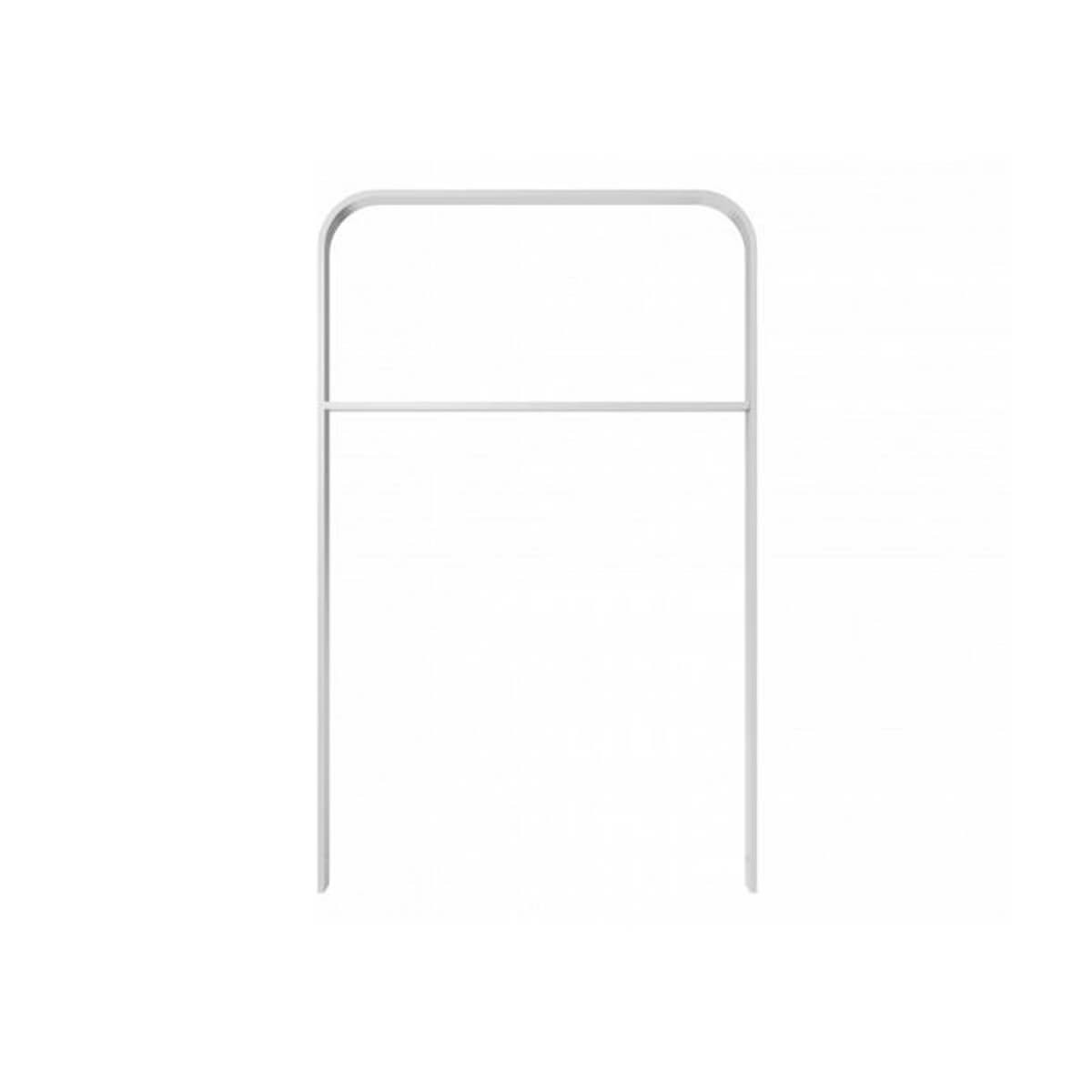 Anlehnbügel aus Flachstahl 80 x 12 mm mit Querholm - in gebogener Ausführung, feuerverzinkt, zum einbetonieren, Gesamtbreite 750 mm