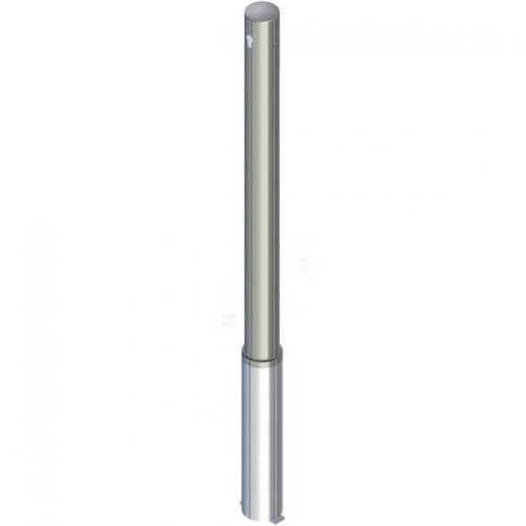 Edelstahlpfosten Ø 76 mm, herausnehmbar, mit Profilzylinderschloss