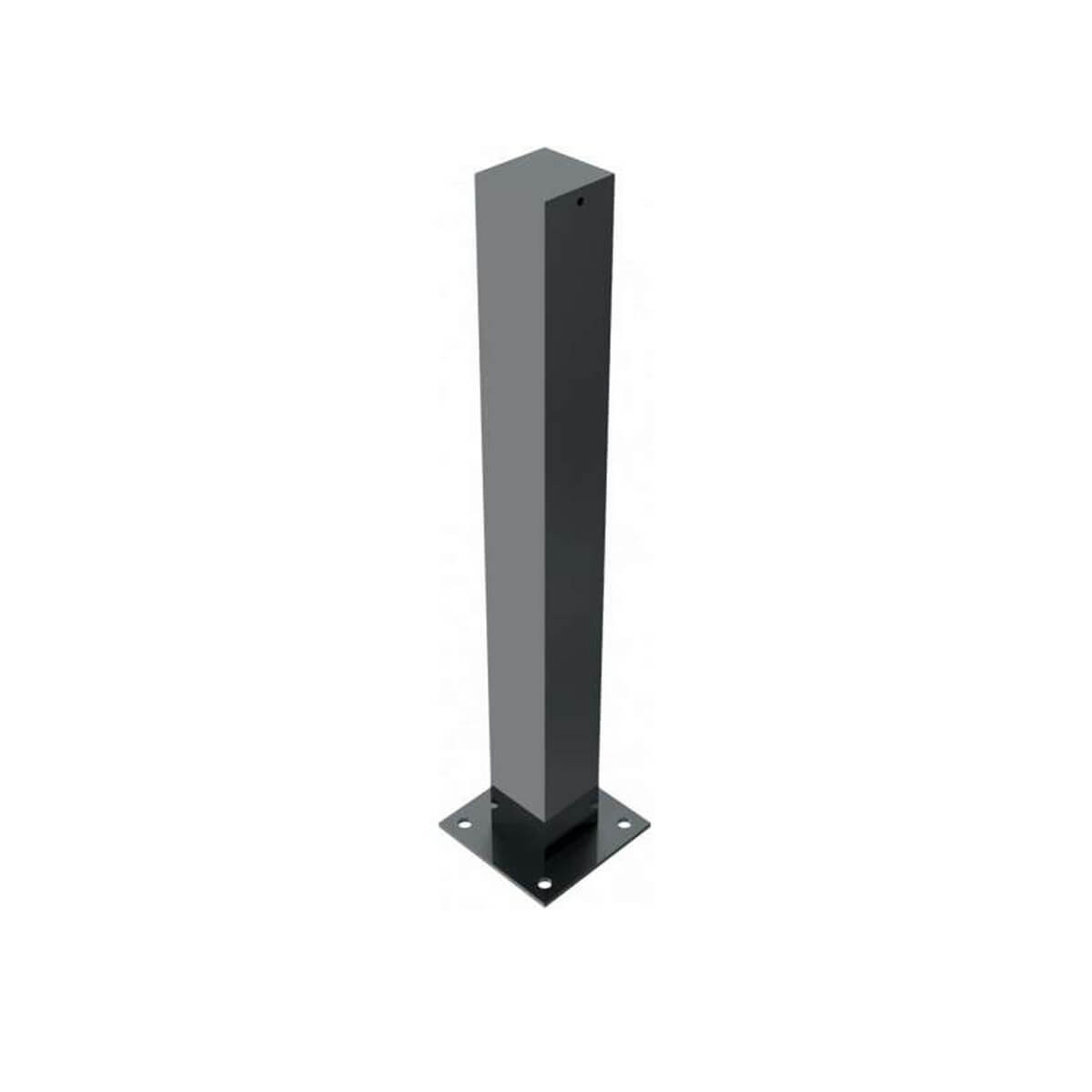 Stilpoller 100 x 100 mm Serie 4075 mit Flachkopf ortsfest für Dübelbefestigung 