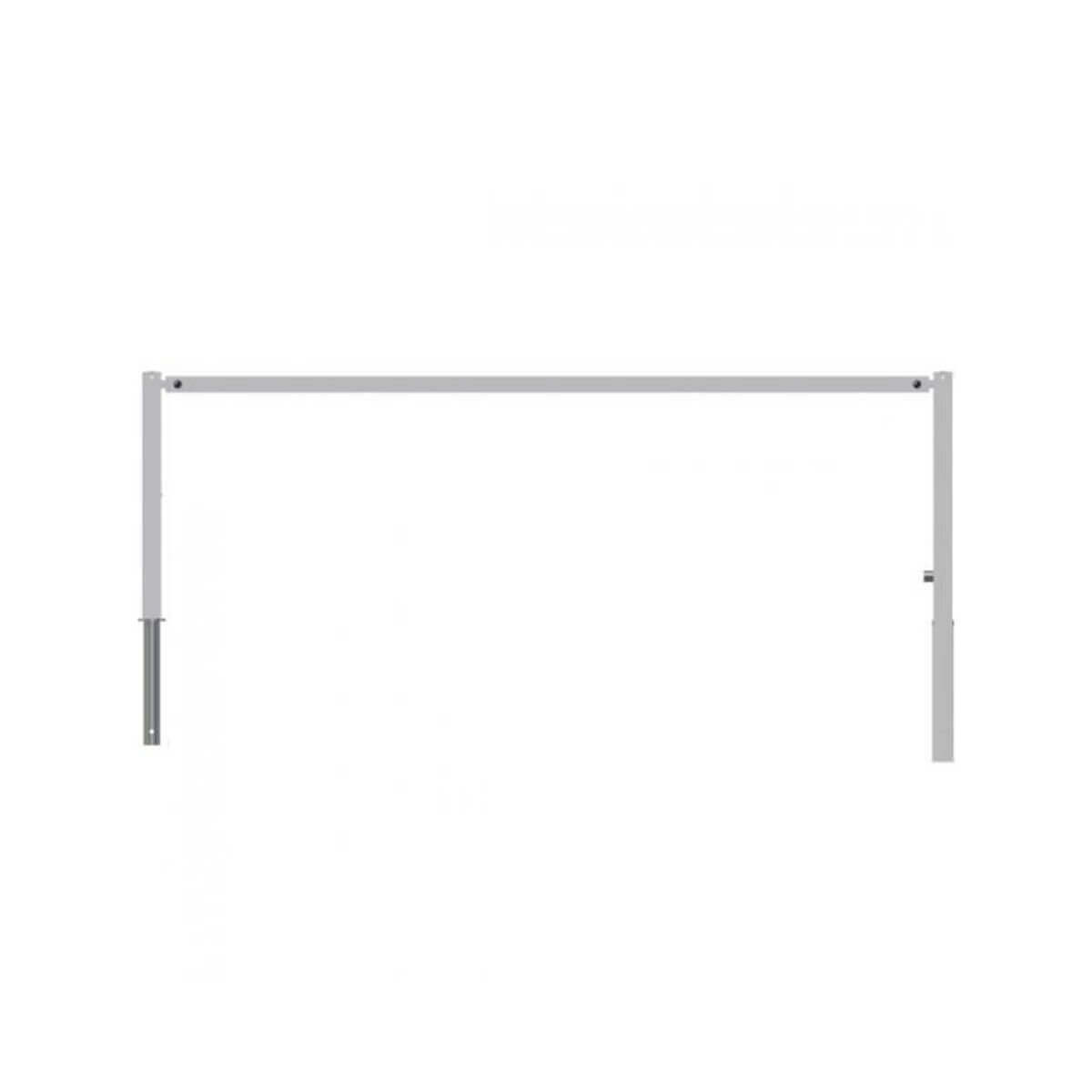 Wegesperre 70 x 70 mm schwenkbar mit Dreikantverschluss mit Oberholm Breite 3000 mm feuerverzinkt